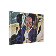 Eugene Henri Paul Gauguin - Nirvana portrait Stretched Canvas Print