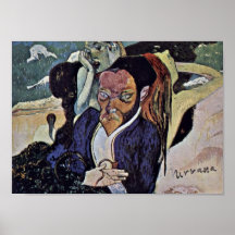 Eugene Henri Paul Gauguin - Nirvana portrait Poster