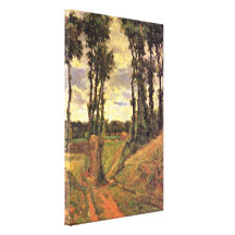 Eugene Henri Paul Gauguin - poplars Canvas Prints