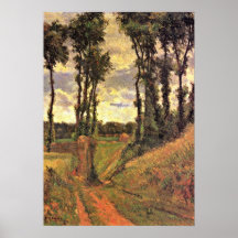 Eugene Henri Paul Gauguin - poplars Print