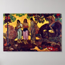Eugene Henri Paul Gauguin - Rupe Rupe Poster