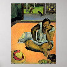 Eugene Henri Paul Gauguin - the pout Poster