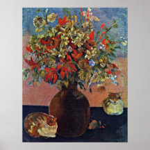 Eugene Henri Paul Gauguin - The Swineherd Poster