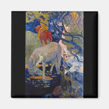 Eugène Henri Paul Gauguin - The White Horse Magnet