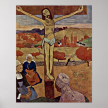 Eugene Henri Paul Gauguin - The Yellow Christ Print