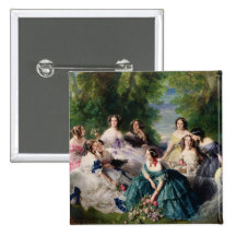 Eugenie Surrounded by her Ladies-in-Waiting Pinback Button