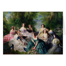Eugenie Surrounded by her Ladies-in-Waiting Card