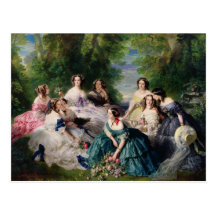 Eugenie Surrounded by her Ladies-in-Waiting Post Card