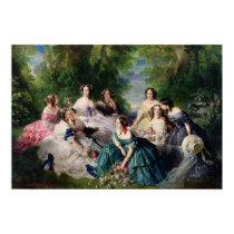 Eugenie Surrounded by her Ladies-in-Waiting posters