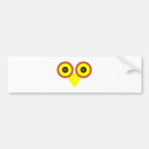 Eule owl autoaufkleber