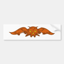 Eule owl autosticker