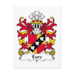 Eure Family Crest Post Cards