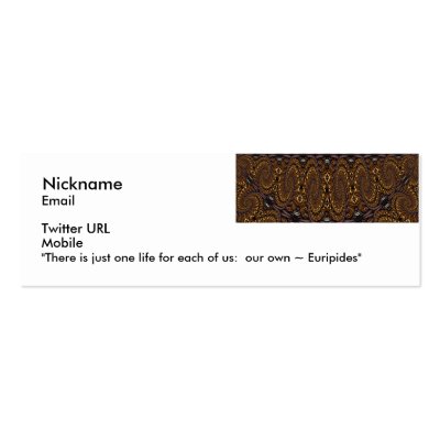 Euripides Flirt Card Business Card Templates by AainaA