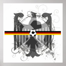 Euro 2012 - European Cup Germany flag football Poster