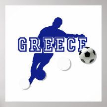 Euro 2012 - European Cup Greek fans flag ball Posters