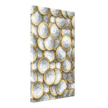 Euro Coins Canvas Print