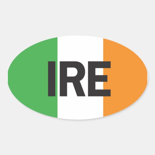 Euro Oval Ireland Car Sticker Zazzle