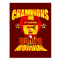 Europa 2012 de Mundial d'Europa de champions 2010  Carte Postale