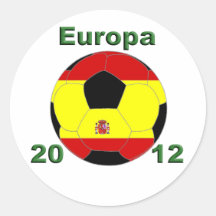 Europa 2012 Spanien Runder Sticker