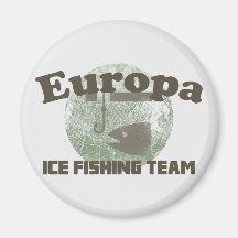 Europa Ice Fishing Team Refrigerator Magnets