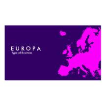 EUROPA Magenta - Dark Violet Business Card Templates