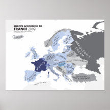 Europe According to France Print