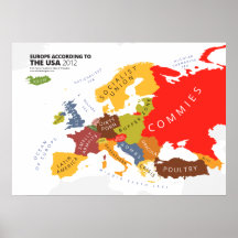 Europe According to the USA Posters