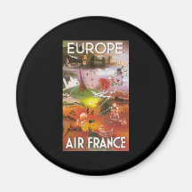 Europe Air France Fridge Magnets
