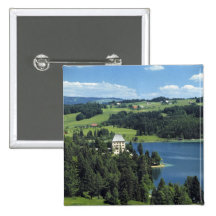 Europe, Austria, Fuschl. Schloss Fuschl Castle Pins