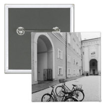 Europe, Austria, Salzburg. Bicycles in the Pin