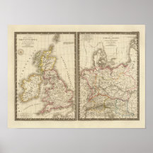 Europe Central England Germany Posters