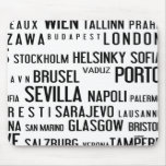 Europe cities mouse pad