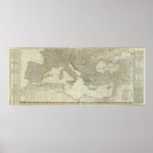 Europe divided into its kingdoms,  empires print