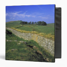 Europe, England, Hadrian's Wall. The stones of 3 Ring Binders
