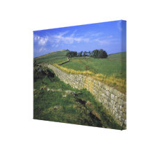 Europe, England, Hadrian's Wall. The stones of Gallery Wrapped Canvas