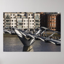 Europe,ENGLAND, London: View of the Millenium Posters