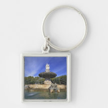 Europe, France, Aix-en-Provence. Fontaine de Key Chains