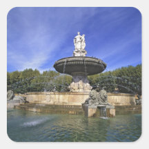 Europe, France, Aix-en-Provence. Fontaine de Stickers