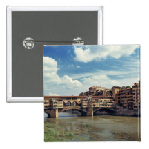 Europe, Italy, Florence. The Ponte Vecchio Button