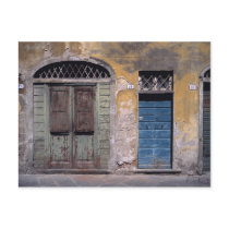 Europe, Italy, Lucca. These old doors add Post Card
