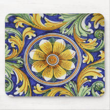 Europe, Italy, Sicily, Taormina. Traditional 4 Mousepad