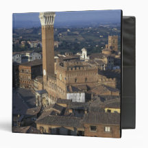 Europe, Italy, Siena. Town overview 3 Ring Binders