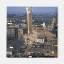 Europe, Italy, Siena. Town overview Fridge Magnets