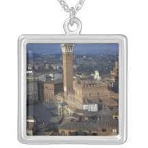 Europe, Italy, Siena. Town overview Personalized Necklace