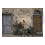 Europe, Italy, Tuscany, Chianti, Tuscan doorway; Greeting Cards