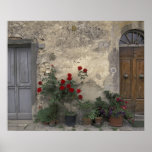 Europe, Italy, Tuscany, Chianti, Tuscan doorway; Poster