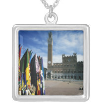 Europe, Italy, Tuscany, Siena. Piazza del Custom Necklace