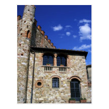 Europe, Italy, Umbria, Chianti, Montebenichi. Postcard