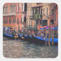 Europe, Italy, Venice, gondolas in canal Sticker