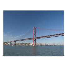 Europe, Portugal, Lisbon aka Lisboa). Ponte Post Card